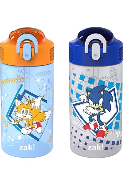 Zak! Designs Sonic the Hedgehog Water Bottle for Kids