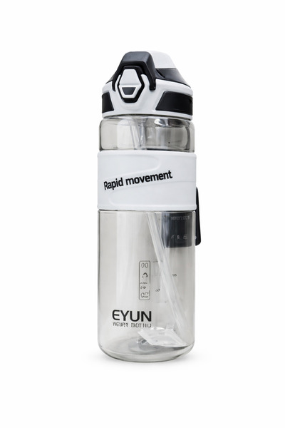 Eyun Sports Water Bottle 1000ML Leak-Resistant Drinking Bottle with Straw Lid...