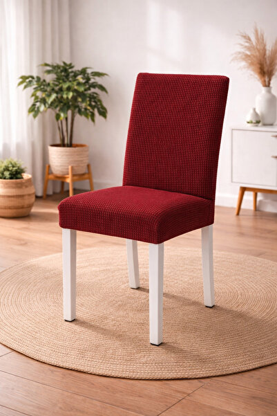 ELHAS Likrali Kumaş pitikare Desenli Sandalye Örtüsü, Lastikli, Esnekli,kalit...