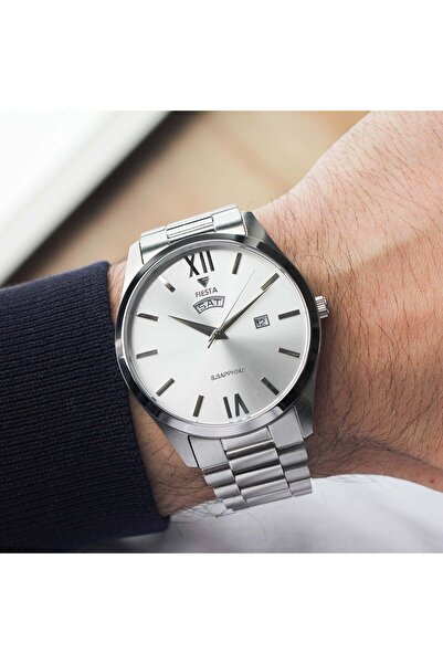 Fiesta Fs601262 Men's Wristwatch with Steel Strap
