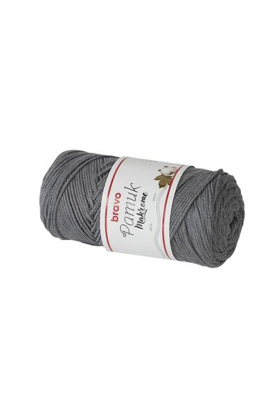 Bravo Cotton Macramé 104 Gray Knitting Yarn 250Gr 240Mt Cotton Yarn Is Bag Pi