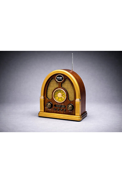Çerçi Teknoloji NNS NS-7061BT Retro Bluetooth Radyo – Vintage Ahşap Tasarım F...