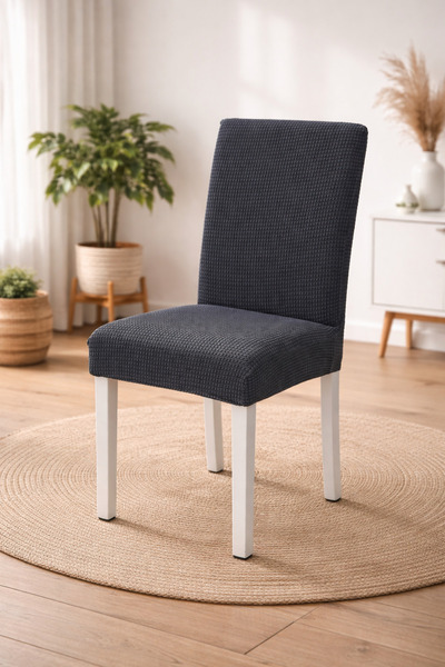 ELHAS Likrali Kumaş pitikare Desenli Sandalye Örtüsü, Lastikli, Esnekli,kalit...