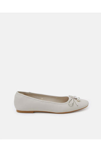 REDTAG Women Ivory Pearl Ballerinas