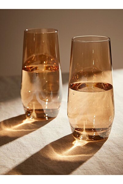 P H Panayır Home طقم أكواب ماء ذهبية من سوني مكون من 6 قطع 480 سم مكعب