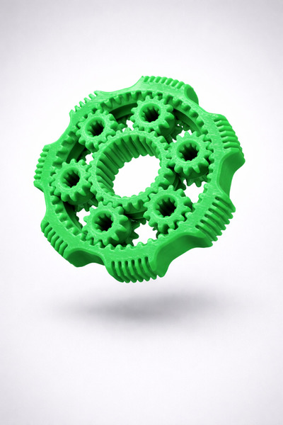 Moshu Design Stres Çarkı / Fidget Spinner/ Hobi / Yeşil