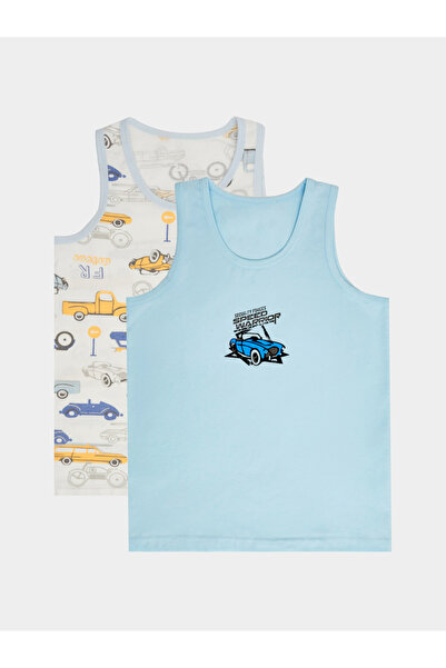 Styli Pack of 2 - Boys Cotton Printed Vest
