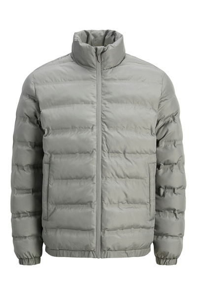 Jack & Jones جاكيت مبطن رمادي برقبة عالية