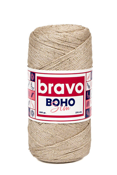 Bravo Sa šljokicama Poliester Makrame Br:4 30 Kamen Zlatni Svetlucavi 2 mm - ...