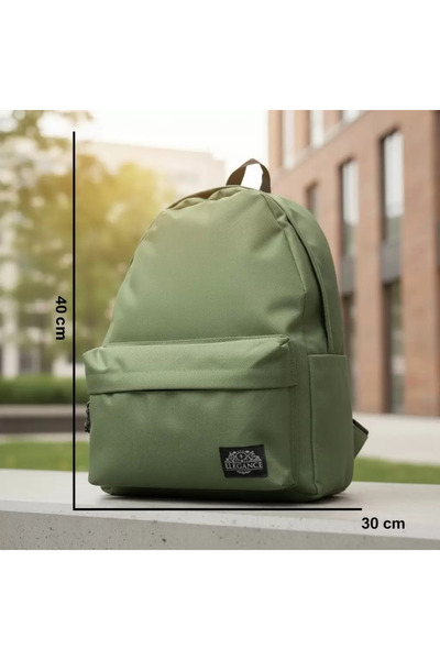 Elegance Πράσινο Unisex Καθημερινό Σχολικό Ταξίδι Σακίδιο πλάτης