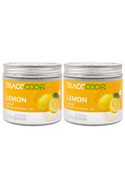 Black Odor Lemon Air Freshener 2-Pack – Natural Essential Oil Home & Car Frag...