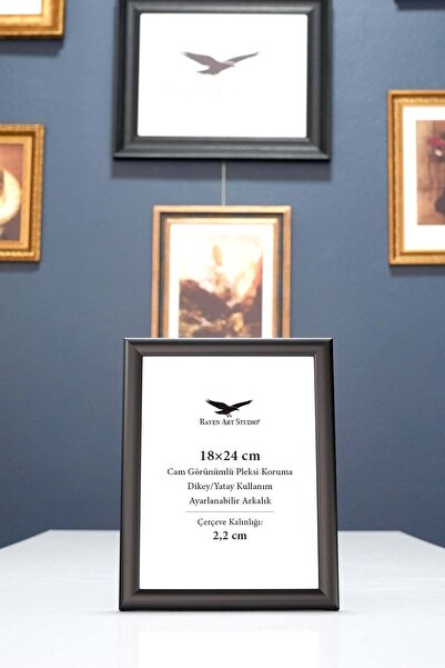 Raven Art Studio Pergamon 18X24 cm Black Picture Photo Document Poster Docume...