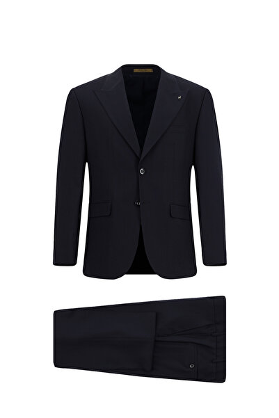 Abdullah Kiğılı 4 Drop Relaxed Fit Comfortable Cut Patterned Wool Suit