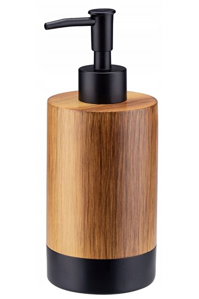 KADAX Soap Dispenser for Liquid Soap, Liquid Container 350 ml, Wood Imitation