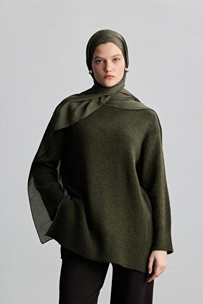 BE BLUE HAKİ MAGNOLIA MAT JAKARLI ŞAL