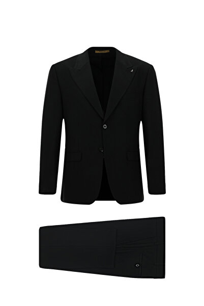 Abdullah Kiğılı 4 Drop Relaxed Fit Comfortable Cut Patterned Wool Suit