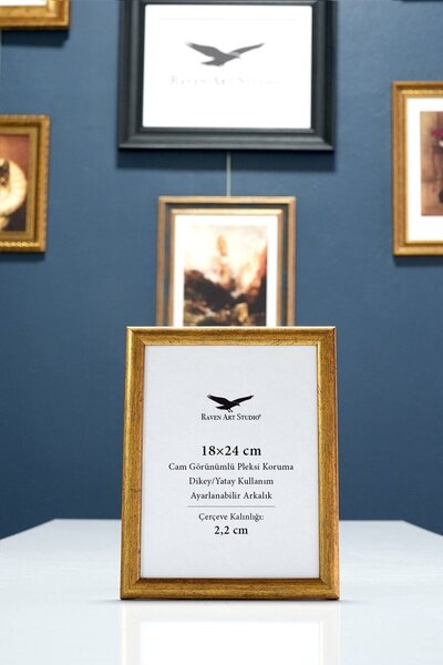 Raven Art Studio Pergamon 18X24 cm Antique Gold Picture Photo Document Poster...