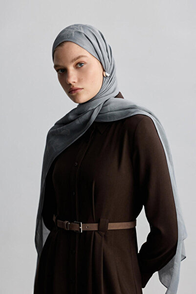 BE BLUE TOZLU MAVİ MAGNOLIA MAT JAKARLI ŞAL