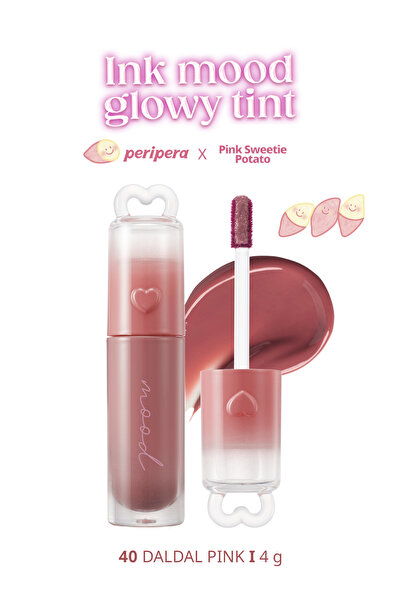 PERIPERA Kalıcı, Pigmentli, Parlak Bitişli Tint Ink Mood Glowy Tint (40 Dalda...