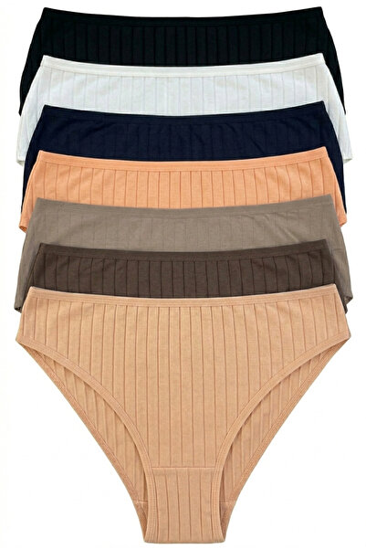 Nicoletta Chiloți de damă, pachet de 7 material elastic bumbac bucăți tricota...