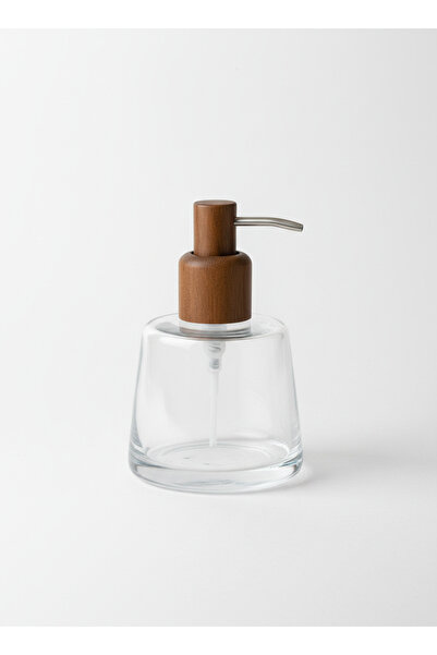 FARALYAHOME Glass Liquid Soap Dispenser with Acacia Lid