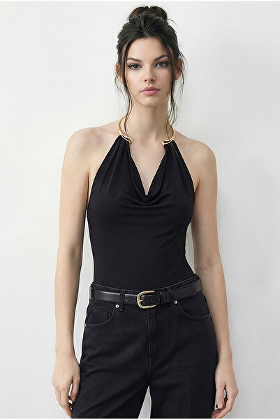 Bianco Lucci Ženski bodi sa šest kopči i dodacima za vrat degaje izrez 3546 6...