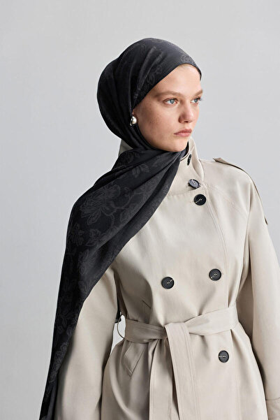 BE BLUE ANTRASİT ROSE MAT JAKARLI ŞAL