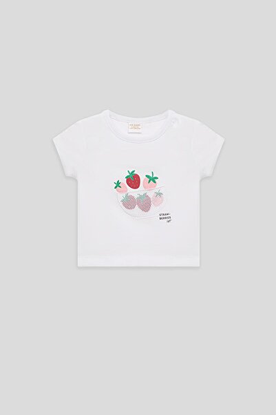 GB Baby BG Store Kız Bebek Beyaz Tshirt