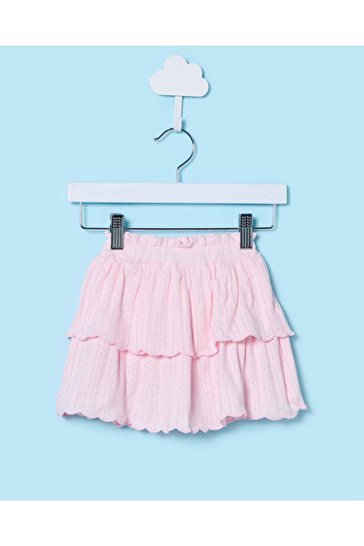 REDTAG تنورة منقطة بلون أرجواني فاتح مع سروال داخلي للبنات الصغيرات