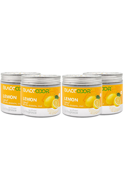 Black Odor Lemon Air Freshener 4-Pack – Natural Essential Oil Home & Car Frag...