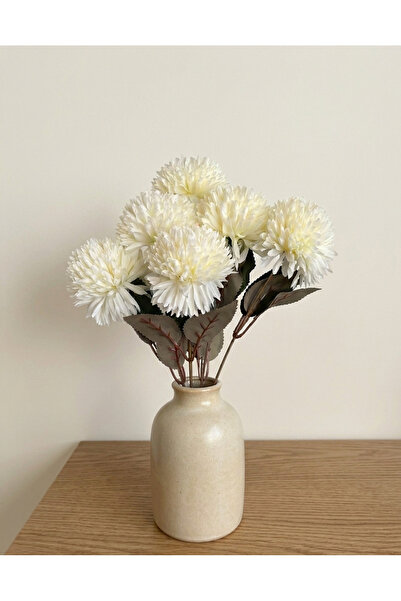 BAKBURAYA YAPAY ÇİÇEKÇİLİK 1 bucată cremă cu 7 capete, floare de gheață, deco...