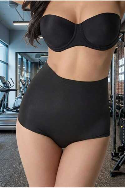 AQE FASHION Slip Boxer Corset Μαύρο Χρώμα εφέ σύσφιξης Συσφικτικό Χωρίς Σημάδ...