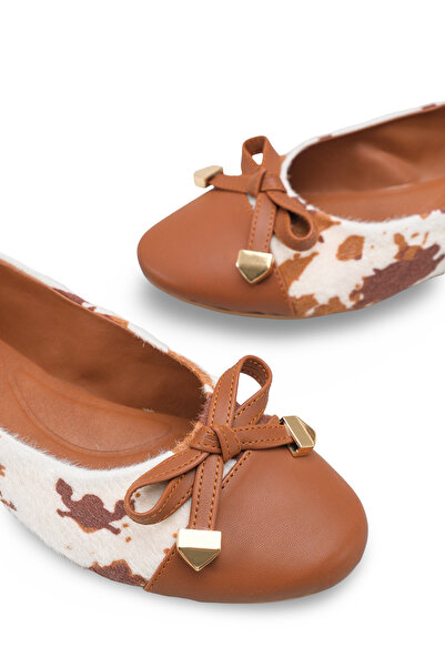 Riccon Žena Baletanke 0012025 Tan koža