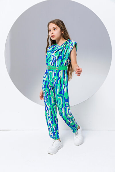 incity Κοριτσίστικη φόρμα μπλε κοβαλτίου - Πράσινη Με σχέδιο κομψή φόρμα