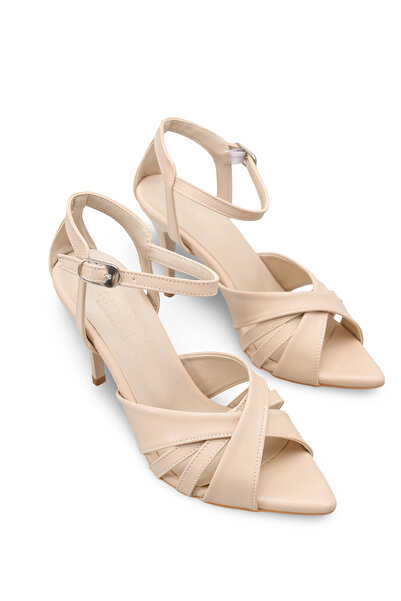 Riccon Women's Heeled Shoes 0012610 Beige Skin