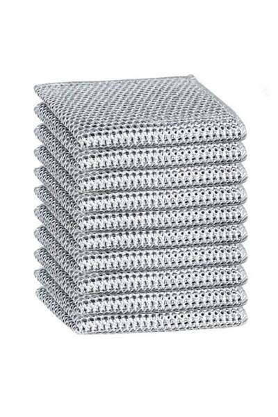 OEM Set de 10 lavete abrazive cu strat pentru două persoane pentru vase