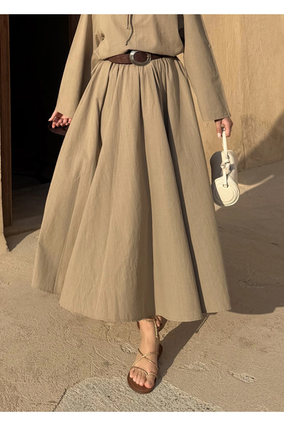 MODA AKSA 1285 VOLUMLÜ %100 PAMUK KETEK vizon