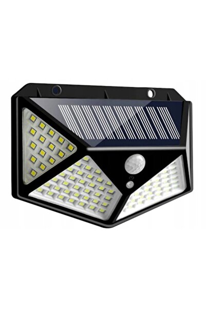 Azaris Lampă solară cu senzor de mișcare și amurg, 100 LED-uri, Azaris, Negru...
