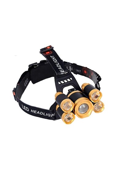 MRG 5 x LED ZOOM φακός κεφαλής + 2 x 18650 μπαταρίες