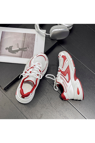 SOSENFER Women's Outdoor Shoes, Comfortable, Versatile, Breathable Chunky Sne...