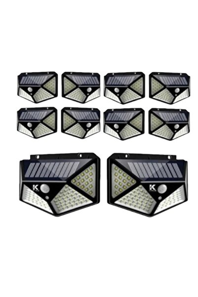 K KATHODE Set de 10 lămpi solare 100 LED-uri