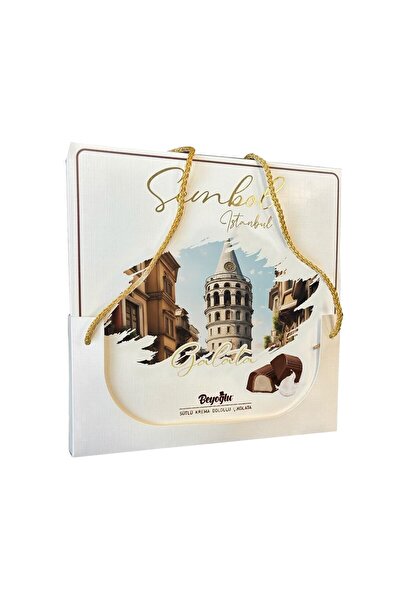 Beyoğlu Sembol Galata Hediyelik Çikolata Sütlü Krema Dolgulu 300 gr