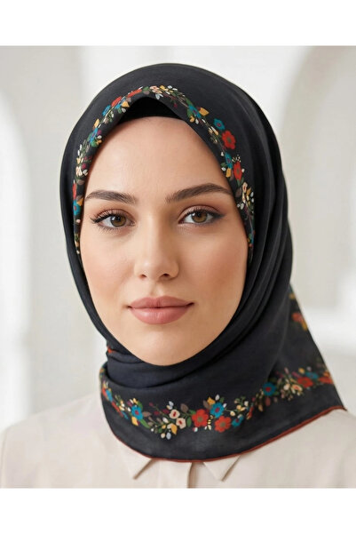 FİVE SİLK COTTON EŞARP-Bordo