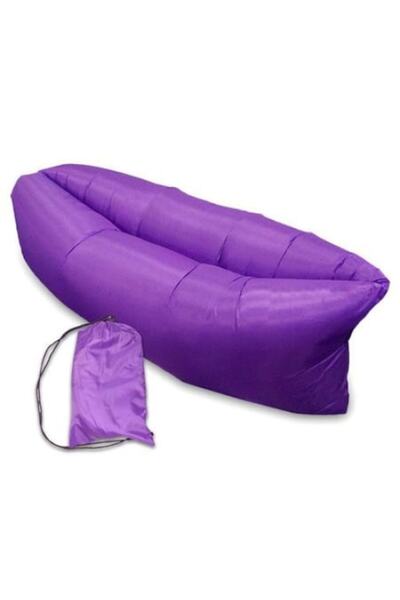 Urban Trends Șezlong gonflabil Lazy Geantă violet pentru plajă/piscină