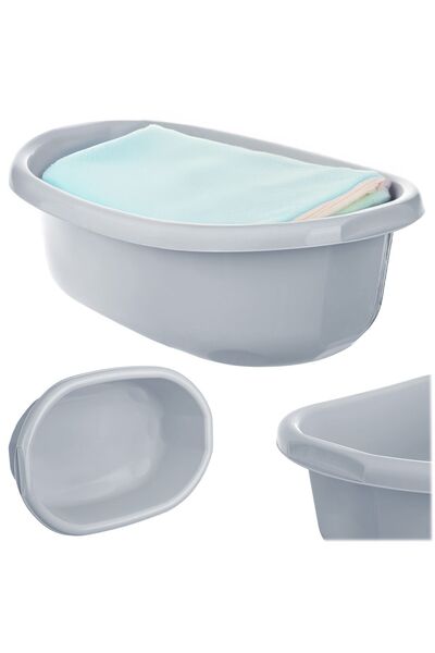 KADAX Bol de rufe din plastic, 30L, oval, cu mânere