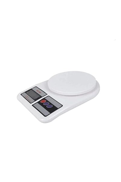 OEM Cântar electronic de bucătărie, afișaj LCD, maxim 10 kg, alb