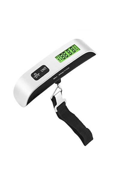 OEM Cântar electronic portabil de călătorie, LCD, pentru bagaje, 50 kg/10 g, ...