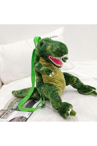 Coolmango Rucsac dinozaur pentru copii, rucsac dinozaur de pluș pentru copii mici, spațiu de depozitare suficient de mare, un cadou minunat pentru copii, cu bretele de calitate, 40x20cm - Dinozauri