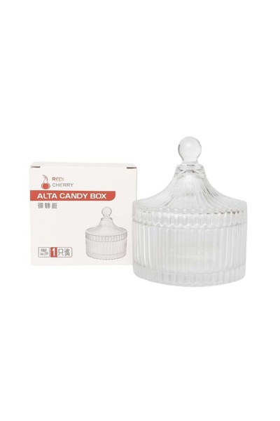 OEM Decorative Glass Candy Jar with Lid