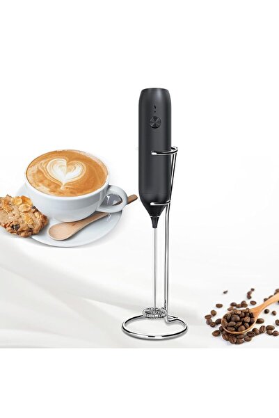 Arabest خفاقة حليب يدوية، تعمل بالبطارية، مع حامل من الفولاذ المقاوم للصدأ، خ...